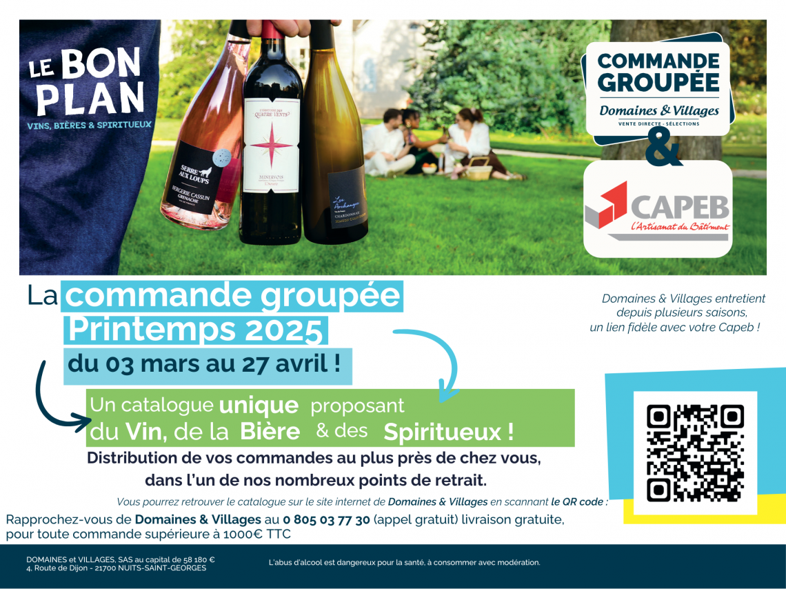 COMMANDE GROUPEE DOMAINES & VILLAGES ・ CAPEB