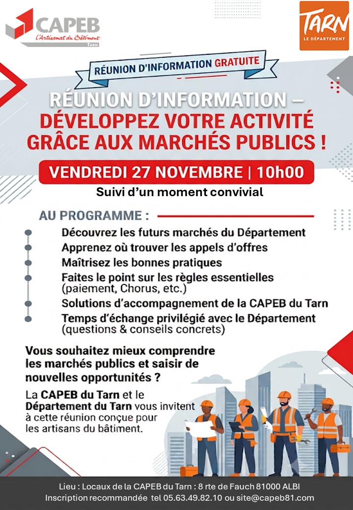 marché public Tarn 27 novembre